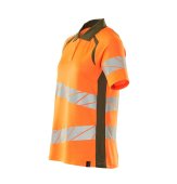 Tricou polo portocaliu reflectorizant dama 