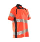 Tricou polo rosu reflectorizant dama 