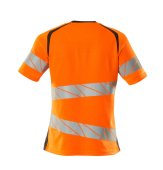 Tricou portocaliu reflectorizant dama V2