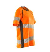 Tricou portocaliu reflectorizant dama V2