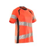 Tricou rosu reflectorizant dama 